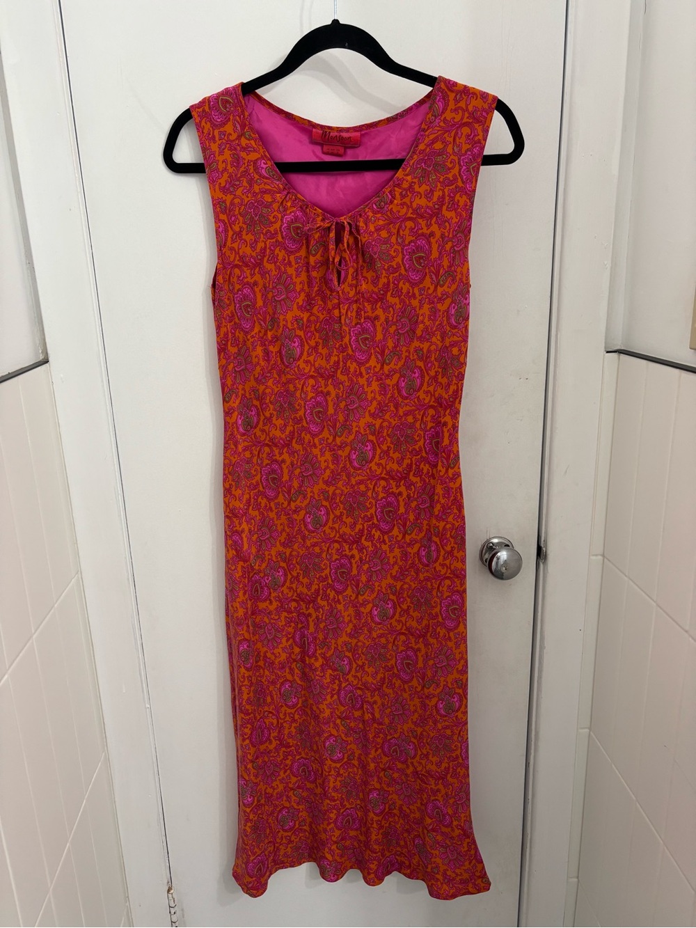 Monsoon Pink and Orange Paisley Maxi Dress
